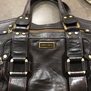 Classic Dark Brown Jimmy Choo Bucket Bag